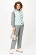 Костюм брючный 24231 мятно-серый AIRA style фото 4
