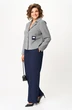 Костюм брючный 24240 серо-синий AIRA style фото 4