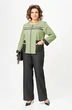 Костюм брючный 24249 зеленый+графит AIRA style фото 4