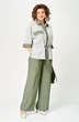 Костюм брючный 24254 зеленый AIRA style фото 3