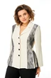 Костюм брючный 24260 молочно-черный AIRA style фото 5