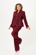 Костюм брючный 24264 винный AIRA style фото 3