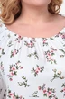 Костюм брючный 1683 цветы + малина ALANI