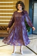 Платье 2380 бордо с напылением ALANI