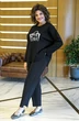 Костюм брючный 2418 черный ALANI