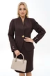 Костюм с юбкой 2490 коричневый ALANI фото 5