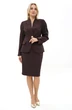Костюм с юбкой 2490 коричневый ALANI