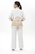 Костюм брючный 2496 молоко + золото ALANI фото 2