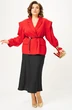 Костюм с юбкой 2509 красный + черный ALANI фото 4