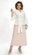 Костюм с платьем 2519 молоко + пудра ALANI