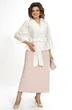 Костюм с платьем 2519 молоко + пудра ALANI фото 2