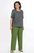 Костюм брючный 2522 серый + зеленый ALANI фото 3