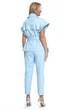 Костюм брючный 2541 голубой ALANI фото 2