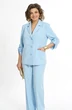 Костюм брючный 2555 голубой ALANI фото 3