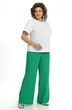 Костюм брючный 2560 молоко + зеленый ALANI фото 3