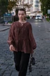 Блузка 2001 шоколад ALIN
