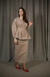 Костюм с юбкой 6007 бежевый ALIN фото 4