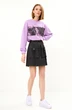Костюм с юбкой 1013А фиолетовый ALLURE