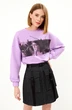 Костюм с юбкой 1013А фиолетовый ALLURE фото 3