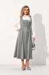 Сарафан+блузка 1064-1 серый AMUAR