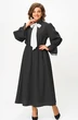 Платье 8039-25 черный в горох ANDINA CITY