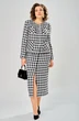 Костюм с юбкой 9093-26 черный + белый ANDINA CITY