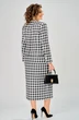 Костюм с юбкой 9093-26 черный + белый ANDINA CITY фото 2