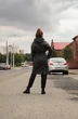 Полупальто 8085 черно-серый ARISHA