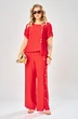 Костюм брючный 1004 красный ARTELLA