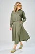 Костюм с юбкой 1010 хаки ARTELLA
