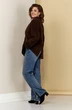 Пиджак 086 шоколадный AVA fashion