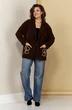 Пиджак 086 шоколадный AVA fashion