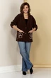Пиджак 086 шоколадный AVA fashion