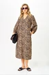 Платье 191 коричневый-бежевый AVA fashion