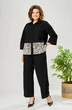 Костюм брючный 204 черный AVA fashion