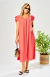 Платье 209 коралловый AVA fashion