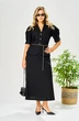Костюм с юбкой 213 черный AVA fashion фото 4