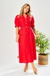 Костюм с юбкой 214 красный AVA fashion фото 3