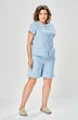 Костюм с шортами 216 голубой AVA fashion