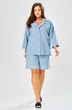 Костюм с шортами 218 голубой AVA fashion