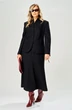 Костюм с юбкой 223 черный AVA fashion