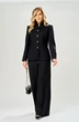 Костюм брючный 224 черный AVA fashion