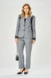 Костюм брючный 231 серый AVA fashion