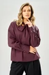 Блузка 235 бордовый AVA fashion фото 3
