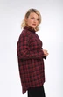 Рубашка 0335 клетка черный + красный AVENUEfashion