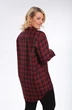 Рубашка 0335 клетка черный + красный AVENUEfashion