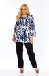 Блузка 4072 сине-кремовый Abbi фото 3