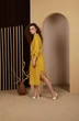 Костюм с платьем 248 горчица AmberA