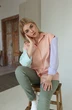 Рубашка 274-3 пудра AmberA