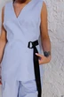 Костюм с шортами 2025 голубой Ambera style